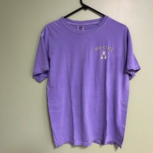 Appalachian State Purple State Logo Short Sleeve Top